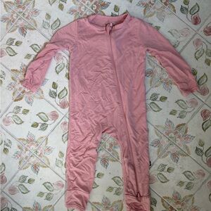 Kyte BABY Pink Zippered Footie One-Piece